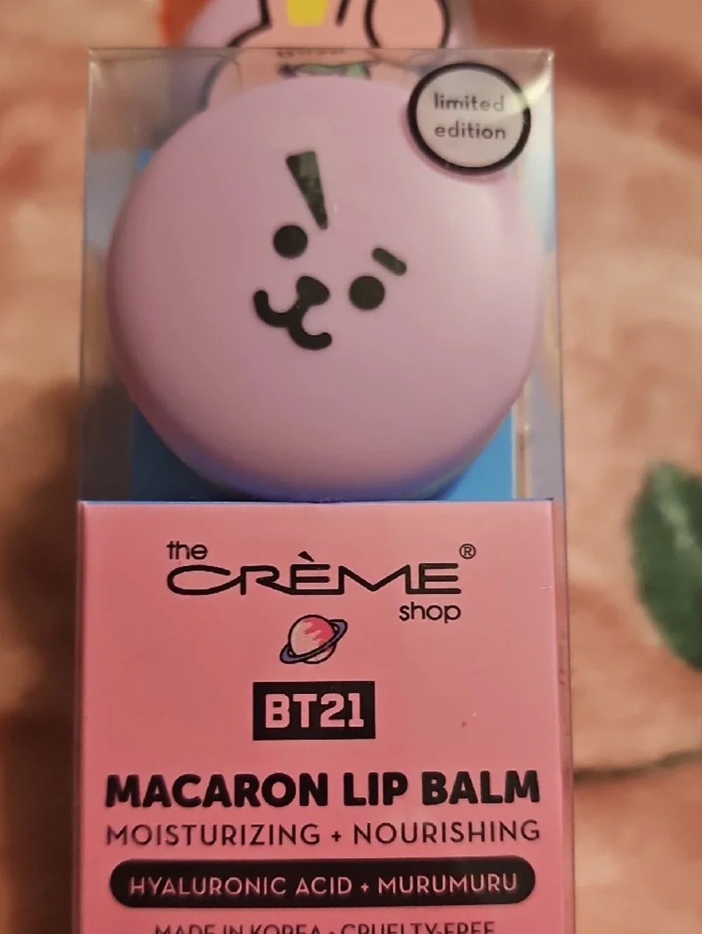 The Crème Shop BT21 Macaron Lip Balm - Pink (Limited Edition)